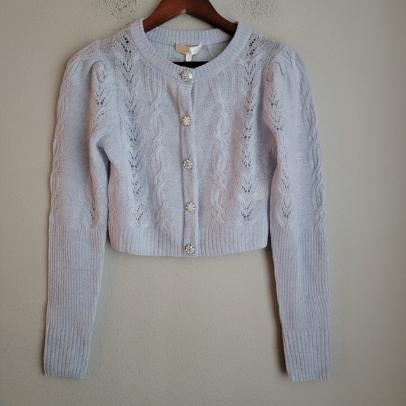 LoveShackFancy Birch Cardigan in Bluebell size XS NWT - Picture 9 of 14